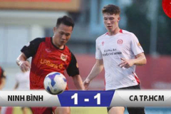 Kết quả Ninh Bình 1-1 Công an TP.HCM: Việt kiều Lee Williams khiến Ninh Bình xa mộng á quân